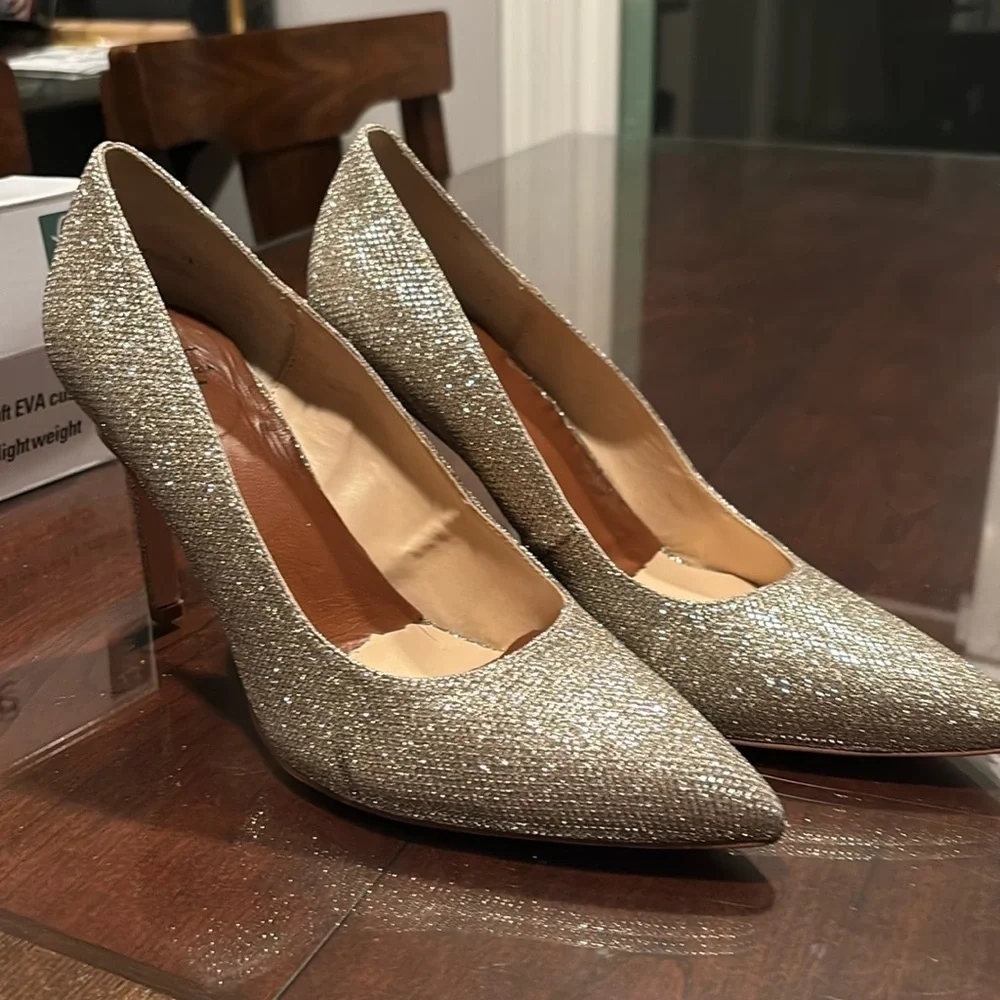 Glitter Cinderella heels women’s 10